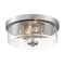 Nuvo Fixture, Flush, 2-Light, Incandescent, 60W, 120V, A19, Medium Base, Length: 12.88 60/7168 - alternate 4